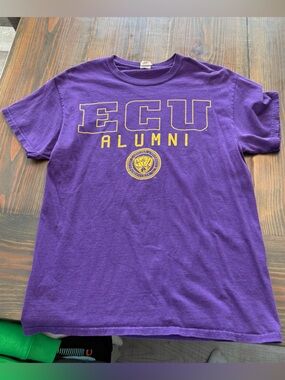 Unisex Purple ECU East Carolina Alumni T-shirt